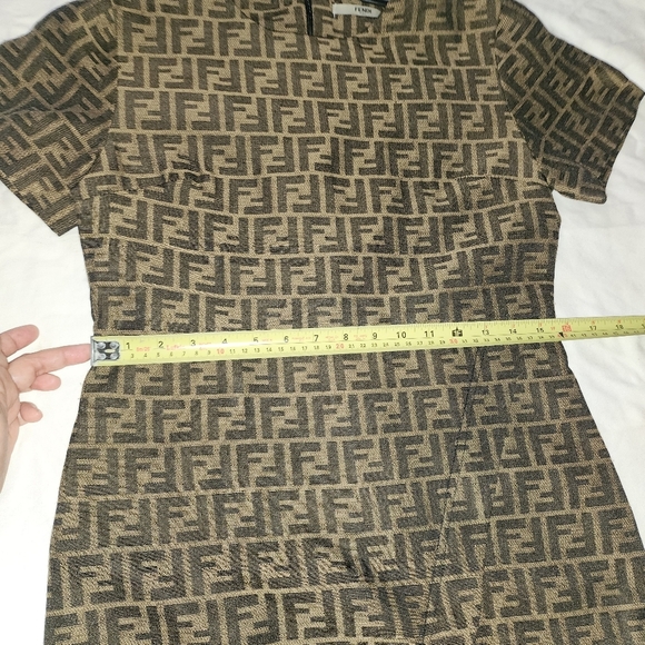 Fendi Pre-Owned 1990s Zucca-pattern minidress - Picture 14 of 16